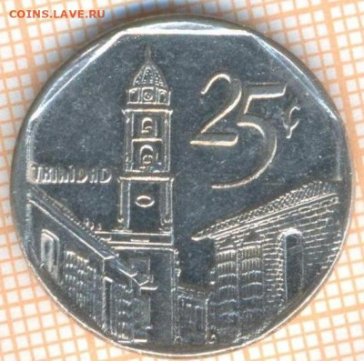Куба 25 сентаво 2003 г., до 09.12.2024 г. в 22.00 по Москве - Куба 25 сентаво 2003 1305а