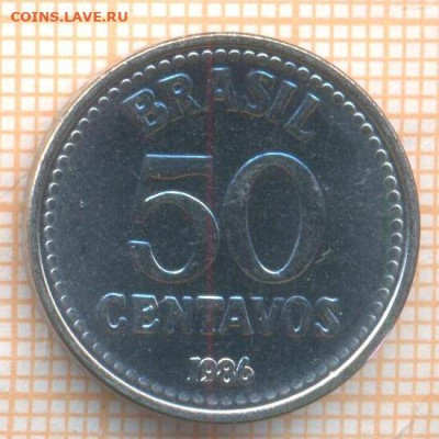 Бразилия 50 сентаво 1986 г., до 09.12.2024 г. в 22.00 по Мос - Бразилия 50 сентаво 1986 1443