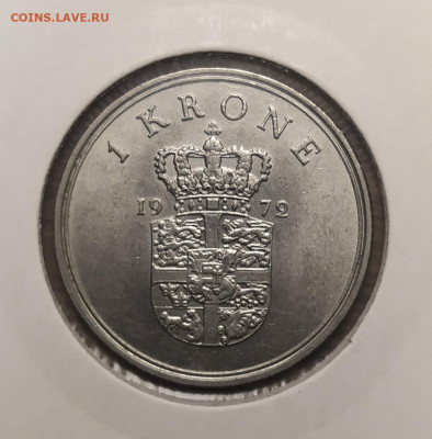Дания 1 крона 1972 г. до 10-12-24 - 1733323980009