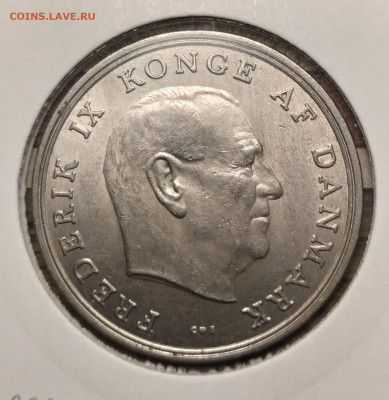 Дания 5 крон 1969г. малый тираж до 10-12-24 - 1733324037784