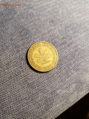 Германия 2пфеннига,5пфеннигов 1924г.,10пф.1950г.до 08.12 - 20241204_203629~2
