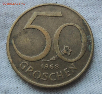 Австрия 50 грошей 1968 до 8.12.2024 - Австрия 50 грошей 68.JPG