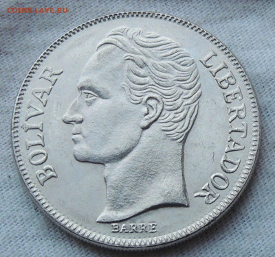 Венесуэла 5 боливаров 1990 до 8.12.2024 - Венесуэла 5 боливаров 1990 .JPG