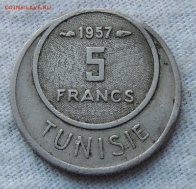 Тунис 5 франков 1957 до 11.12.2024 - Тунис 5 франков 2.JPG