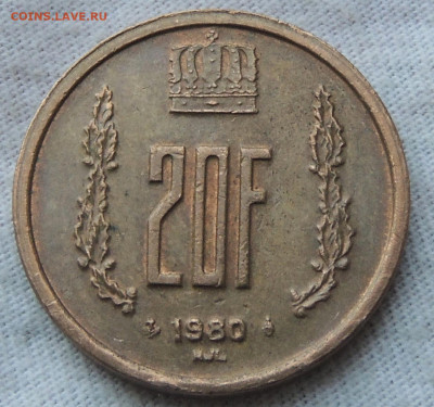 Люксембург 20 франков 1980 до 11.12.2024 - Люксембург 20 франков.JPG