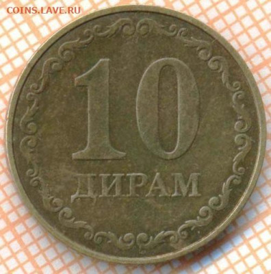 Таджикистан 20 дирамов 2019 г., до 09.12.2024 г. в 22.00 по - Таджикистан 20 дирам 2019 1871а
