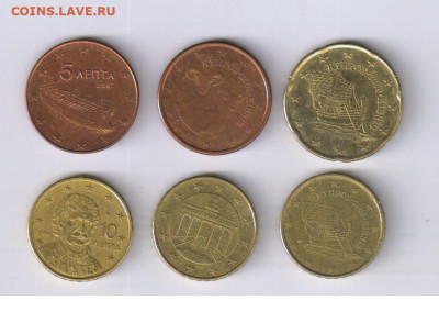5, 10 и 20 евроцентов - 6 монет до 09.12.2024г 21-00 - 60 ЕВРОЦЕНТОВ248