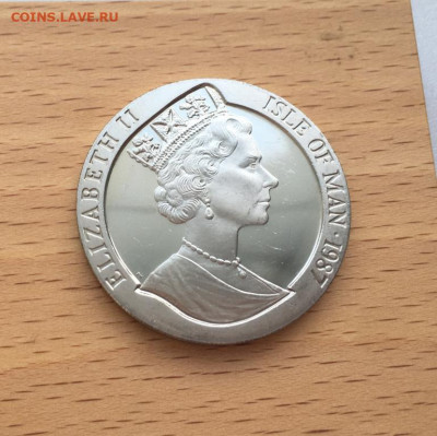 Крона Шайба Остров Мэн 1 крона 1987 Регата Кубок Америки - krona_shajba_ostrov_men_1_krona_1987_regata_kubok_ameriki_frimantl_parusnik_fregat_korabl_flot (1)