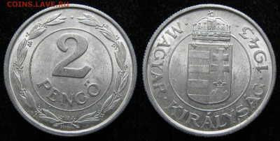 Венгрия 2 пенго 1943 до 12-12-24 в 22:00 - 8 13 Венгрия 2 пенго 1943   250