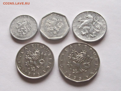 10 20 50 геллеров 1 2 кроны 1993-1995 Чехия 08.12 22:20 - IMG_0447.JPG