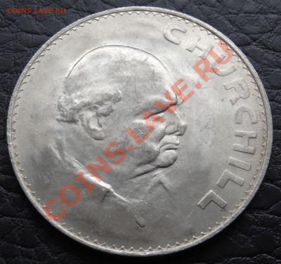 Великобритания 1 крона 1965 год Черчилль - 1.JPG