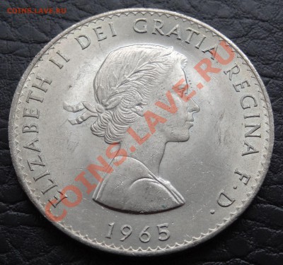 Великобритания 1 крона 1965 год Черчилль - 2.JPG