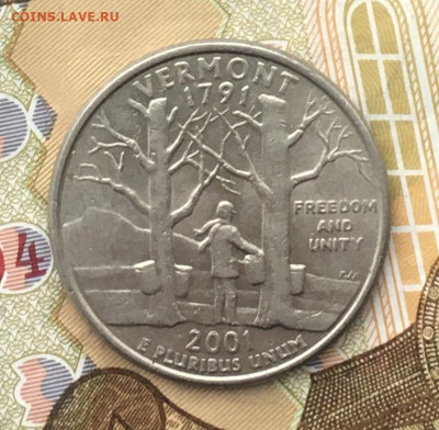 США 25 центов 2001Р Вермонт до 11.12.2024 в 22.00 - IMG_E3723.JPG