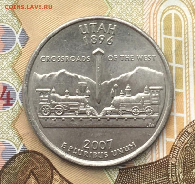 США 25 центов 2007Р Юта до 11.12.2024 в 22.00 - IMG_E3731.JPG
