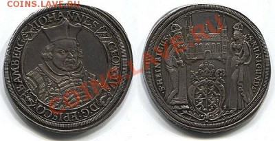 Германия,BAMBERG (епископство). Талер 1622 года. Номер по Davenport 5051. На аверсе монеты изображен епископ Иоганн Георг II Фухс фон Дорнхайм - Германия,BAMBERG (епископство). Талер 1622 года. Номер по Davenport 5051. На аверсе монеты изображен епископ Иоганн Георг II Фухс фон Дорнхайм