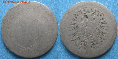 Германия 10 пфеннигов 187? до 14-12-24 в 22:00 - Германия 10 пфеннигов 187    180-к50-10115