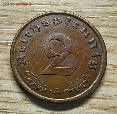 2 рейхспфеннига 1938 "А" с РУБЛЯ до 14.12.24 - 20241208_180113
