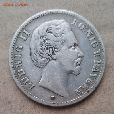 Германская империя, 2 марки 1876, Людвиг, до 14.12.2024 - IMG_20241208_112635~2