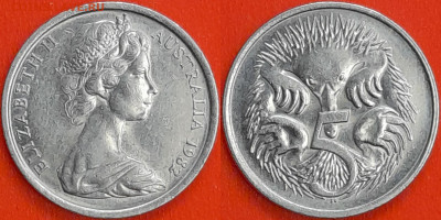 Австралия, 5 центов, 1982 (мм-003) – до 22:00, 14.12.24 - 5-1982