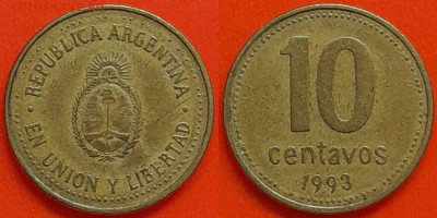 Аргентина  10 сентаво 1993 (мм-008) – до 22:00, 14.12.24 - 10-1993