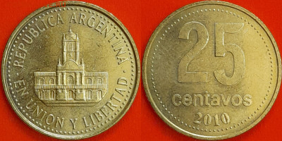 Аргентина  25 сентаво 2010 (мм-013) – до 22:00, 14.12.24 - 25-2010