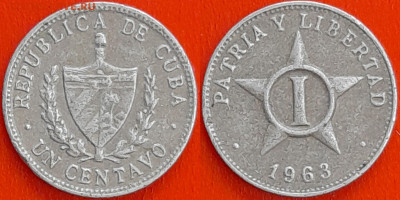 Куба, 1 сентаво, 1963  (мм-027) – до 22:00, 14.12.24 - 1-1963