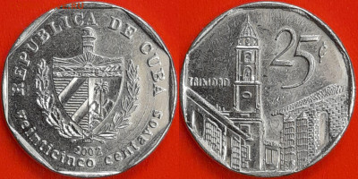 Куба, 25 сентаво, 2002  (мм-038) – до 22:00, 14.12.24 - 25-2002