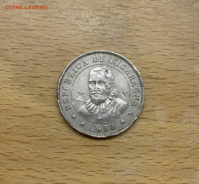 Никарагуа 50 сентаво 1954 Франсиско Эрнандес де Кордоба - IMG_0206.JPG
