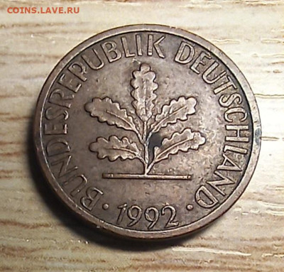 ФРГ 1 пфенниг 1992 D до 14.12.24 - 20241209_155151