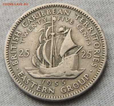 Восточные Карибы 25 центов 1955 до 14.12.2024 - Карибы 25 центов 1955.JPG