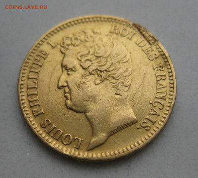 20 франков 1831 год. Франция. Луи-Филипп I. Золото 900 проба - m4.JPG