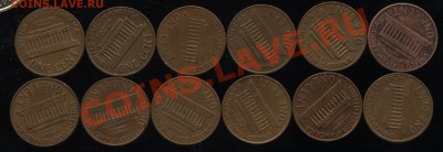 1 цент США погодовка (12 шт)   до 5.01   22-00 - 002