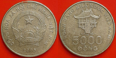 Вьетнам, 5000 донгов, 2003  (мм-063) – до 22:00, 16.12.24 - 5000-2003