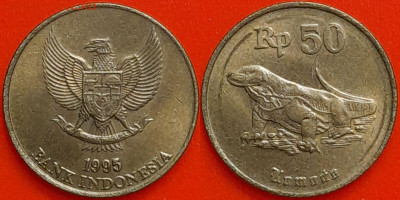 Индонезия, 50 рупий, 1995  (мм-070) – до 22:00, 16.12.24 - 50-1995