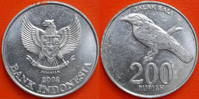 Индонезия, 200 рупий, 2003  (мм-071) – до 22:00, 16.12.24 - 200-2003