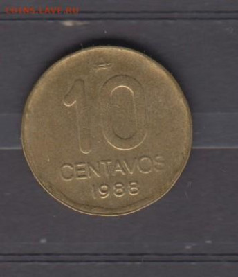 Аргентина 1988 10 сентаво до 16 12 - 129