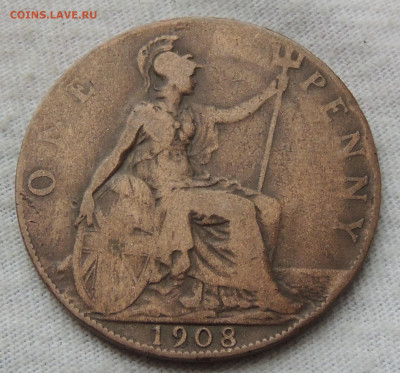 Великобритания 1 пенни 1908 до 15.12.2024 - Великобритания 1 пенни 1908.JPG