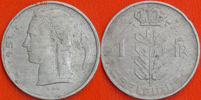 Бельгия, 1 франк, 1951 (мм-119) – до 22:00, 19.12.24 - мм119