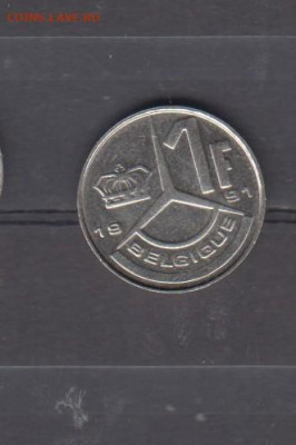 Бельгия 1991 1 франк( надп на французском) (блеск) до 19 12 - 3
