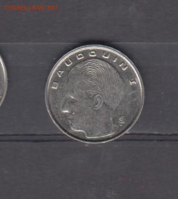 Бельгия 1991 1 франк( надп на французском) (блеск) до 19 12 - 3а