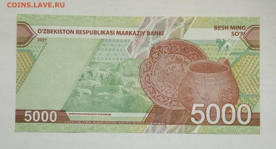 Узбекистан 5000 сумов 2021 UNC ПРЕСС до 21.12.2024 - IMG_20241214_214522