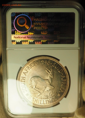 ЮАР 5 шиллингов 1948, Ag, слаб ННР MS63, до 19.12 в 22:00 - P1010054.JPG