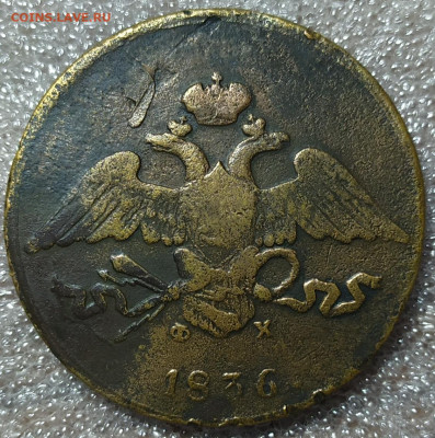 5 копеек 1836 С. М., 1836 Е. М. ФХ и 1831 Е. М. ФХ. - IMG_20241215_173134