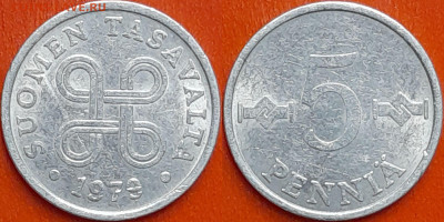 Финляндия, 5 пенни, 1979 (мм-186) – до 22:00, 21.12.24 - мм186