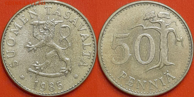 Финляндия, 50 пенни, 1985 (мм-200) – до 22:00, 21.12.24 - мм200