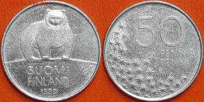 Финляндия, 50 пенни, 1990 (мм-201) – до 22:00, 21.12.24 - мм201