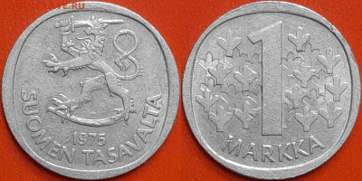 Финляндия, 1 марка, 1975 (мм-203) – до 22:00, 21.12.24 - мм203