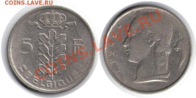 >L< Бельгия (BELGIQUE) 5 франкоа 1949 до 04.02.12 22:00 - Бельгия (BELGIQUE)_5_франкоа_49