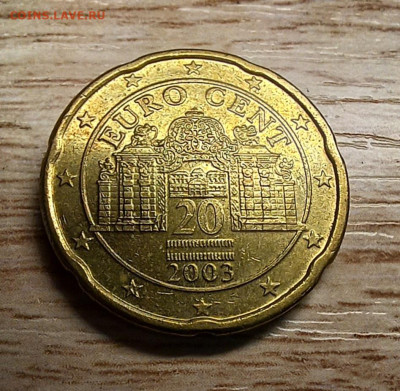 Австрия 20 евроцентов 2003 до 22.12.24 - 20241216_133305