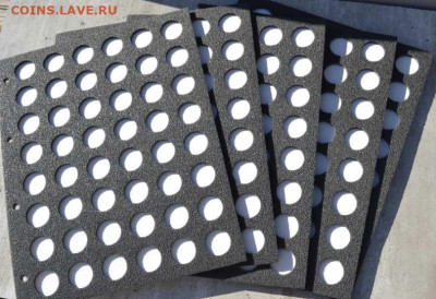 Альбом на кольцах с листами для пивных пробок формат Гранде - Листы проб. Грандэ-2